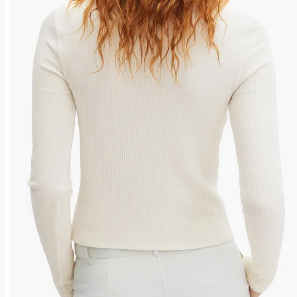 Mango Ribbed Zip-Up Cardigan - Picture 2 of 5